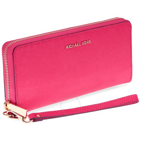 194979 michael kors jet set wallet|michael kors hot pink wallet.